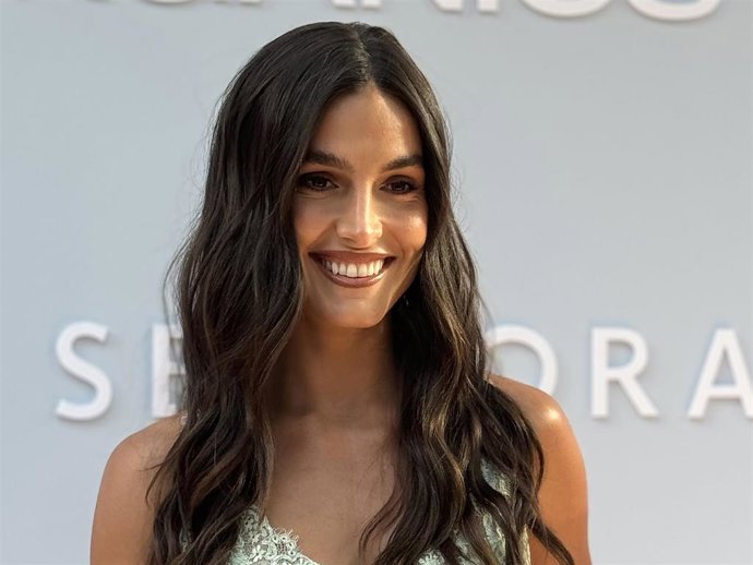 Gemma Pinto durante el evento de Goa Organics este lunes en Madrid