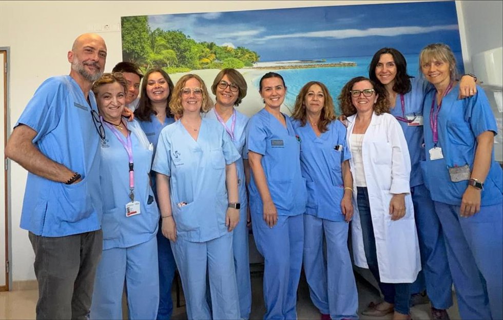 Parte del equipo de Ginecología del Hospital Marina Baixa