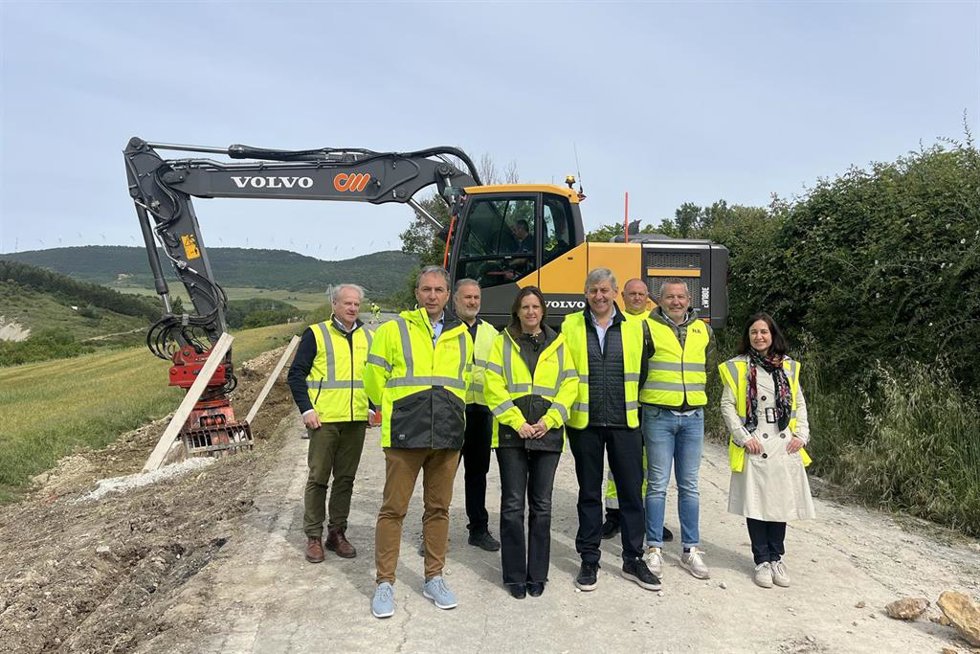 Cohesión Territorial inicia las obras de adecuación de la NA-6000 entre Etxabakoitz y Campanas.