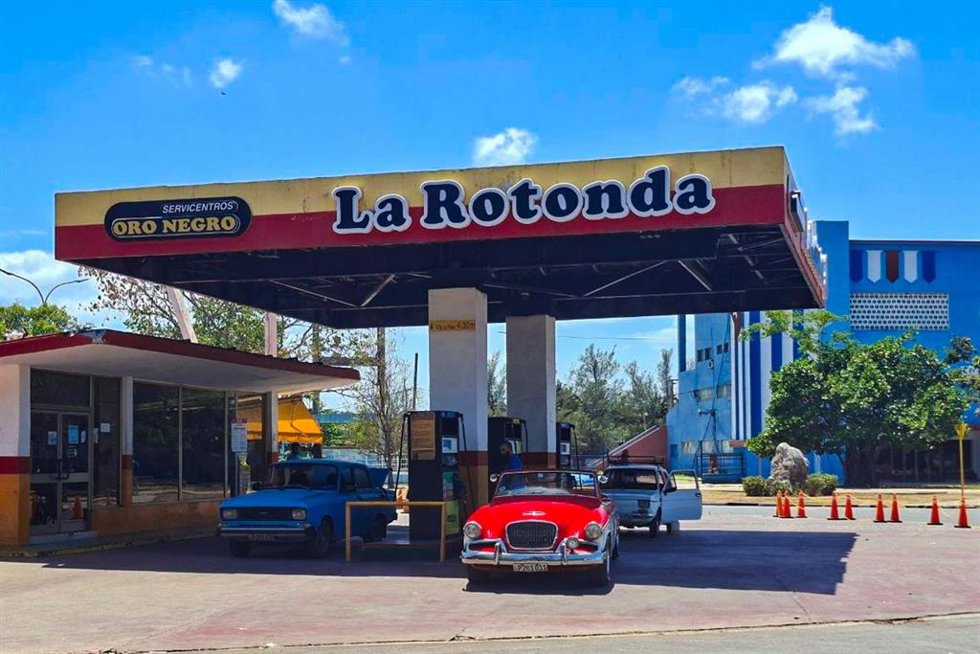 Imagen de archivo de una gasolinera en Cuba.
