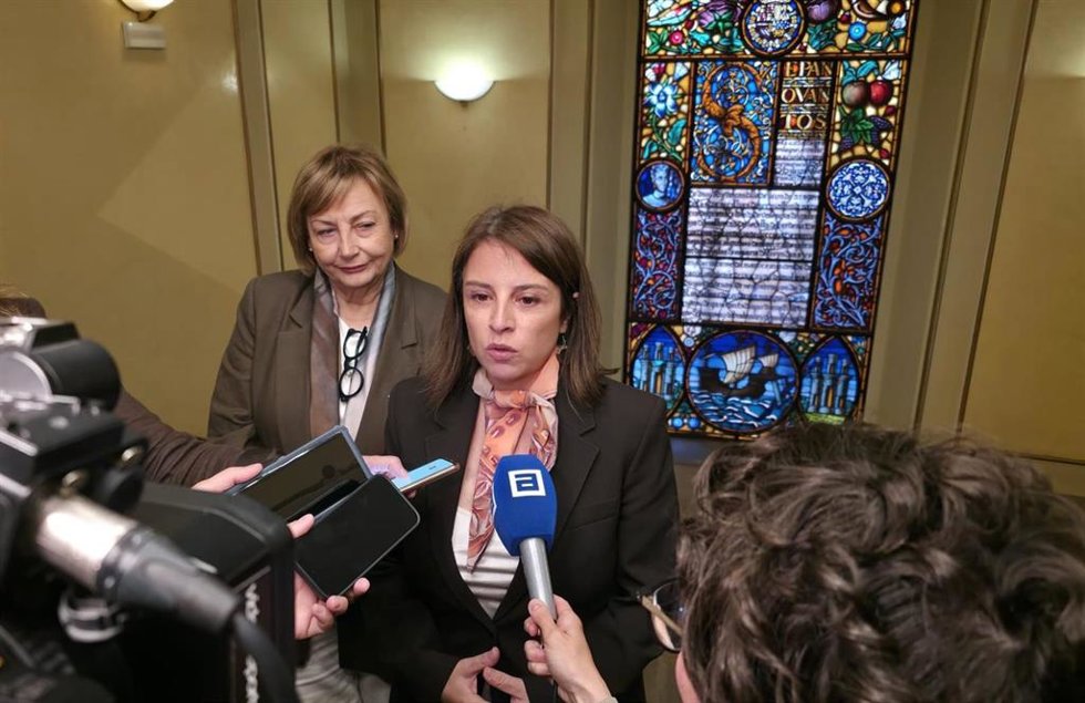 La delegada del Gobierno en Asturias, Adriana Lastra, en Avilés
