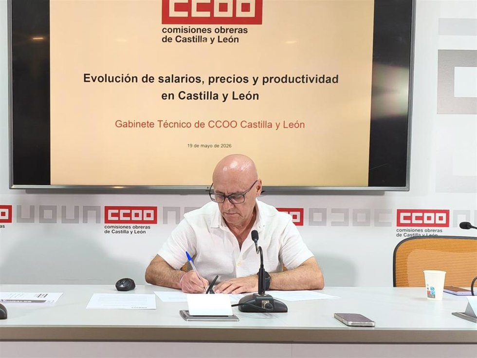 El secretario de Acción Sindical, Salud Laboral y Medioambiente de CCOO Castilla y León, Fernando Fraile.