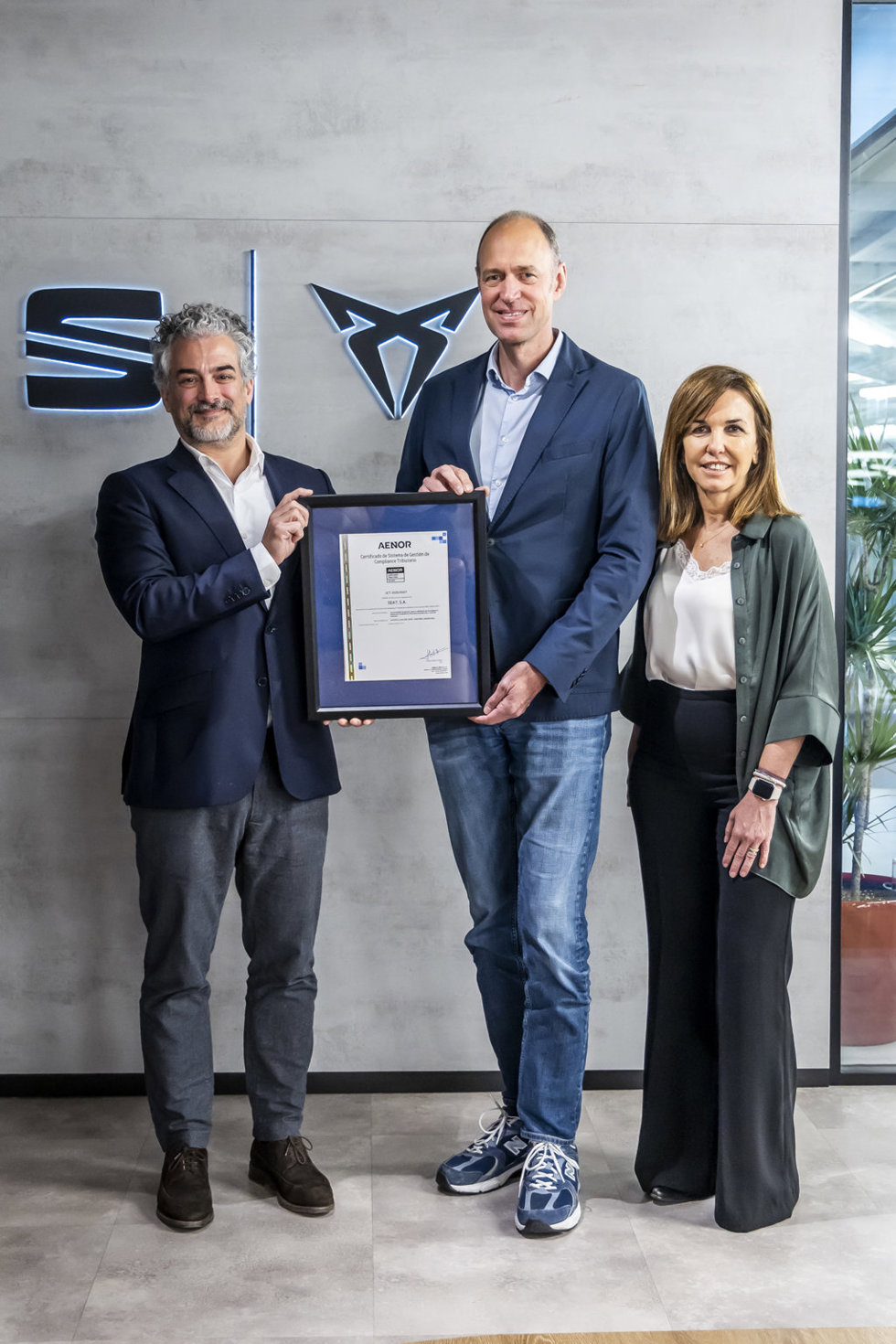 Seat obtiene la certificación de Aeor conforme a la norma UNE 19602 para su Sistema de Gestión de Compliance Tributario