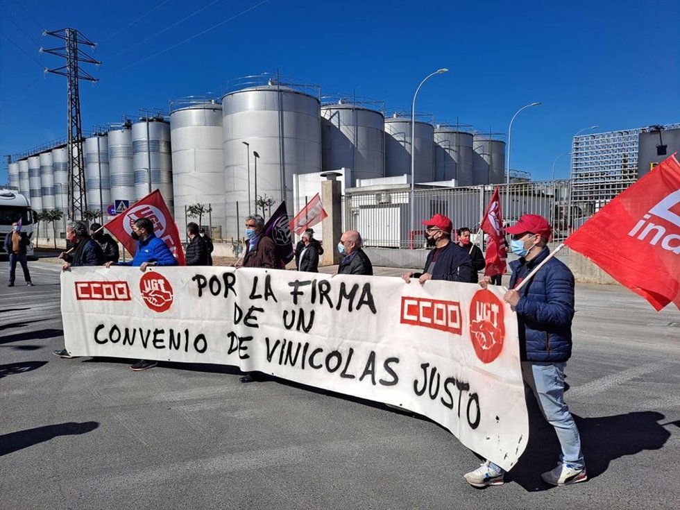 Archivo - Concentración de delegados del sector en Valdepeñas.