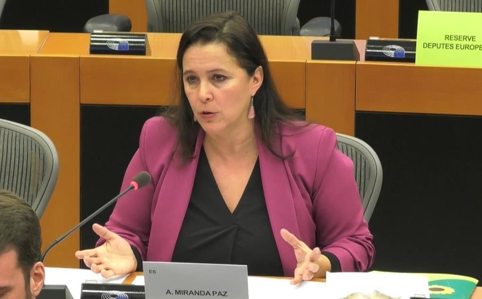 Archivo - La eurodiputada del BNG Ana Miranda