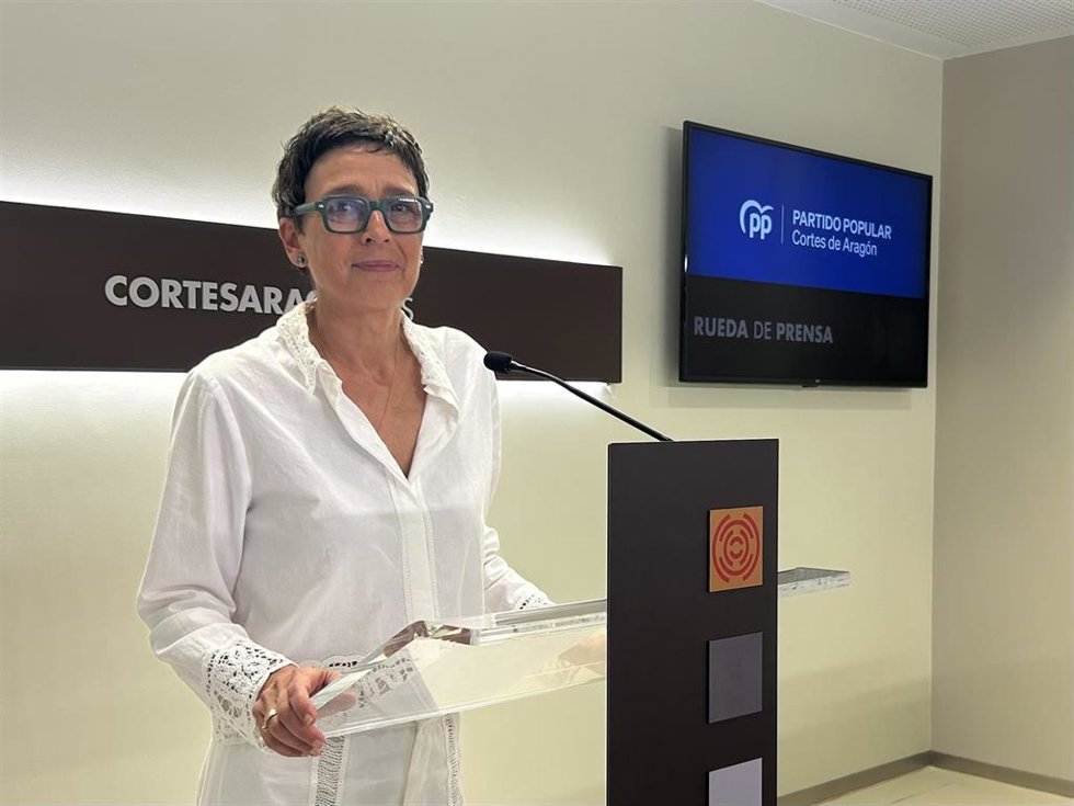La portavoz del PP en las Cortes de Aragón, Ana Marín.
