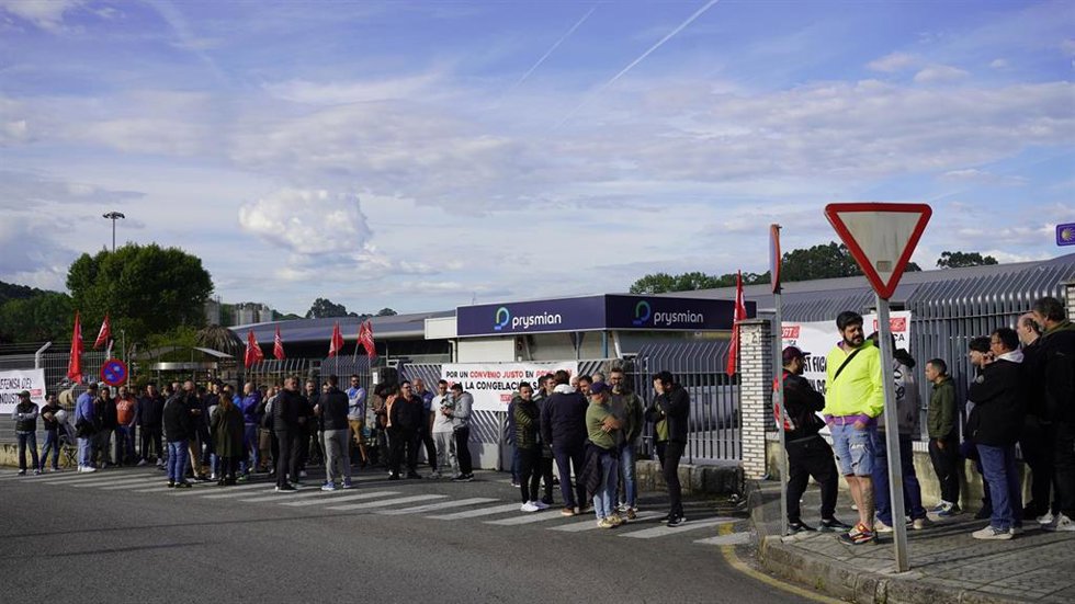 Segunda jornada de huelga en Prysmian