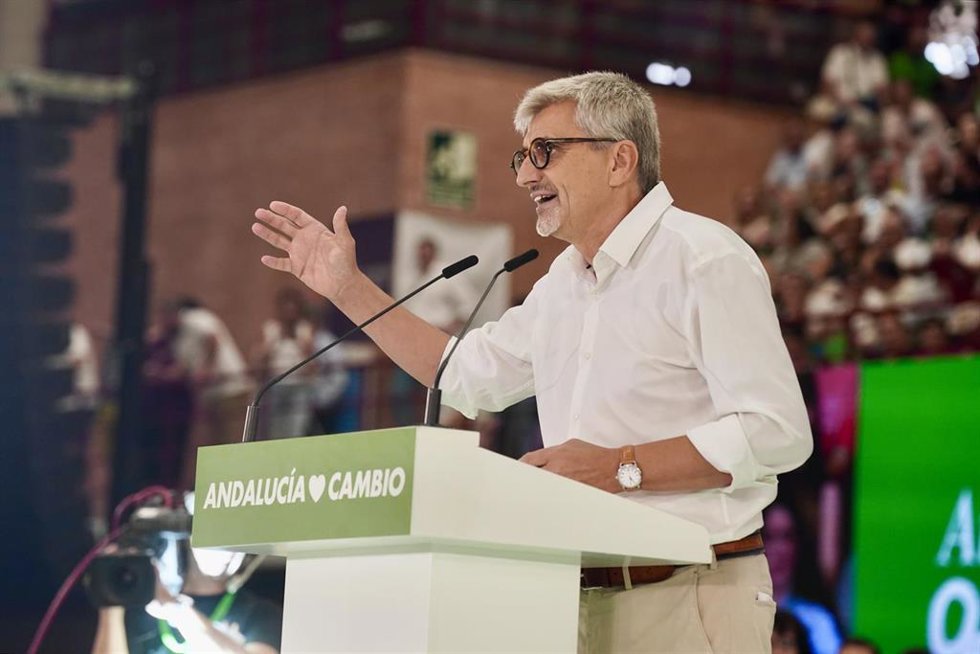 Archivo - El secretario general del PSOE de Málaga, Josele Aguilar, en una imagen de archivo de la última campaña electoral.
