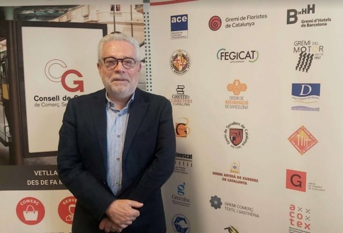 Archivo - El  presidente del Consell de Gremis de Catalunya, Joan Guillén