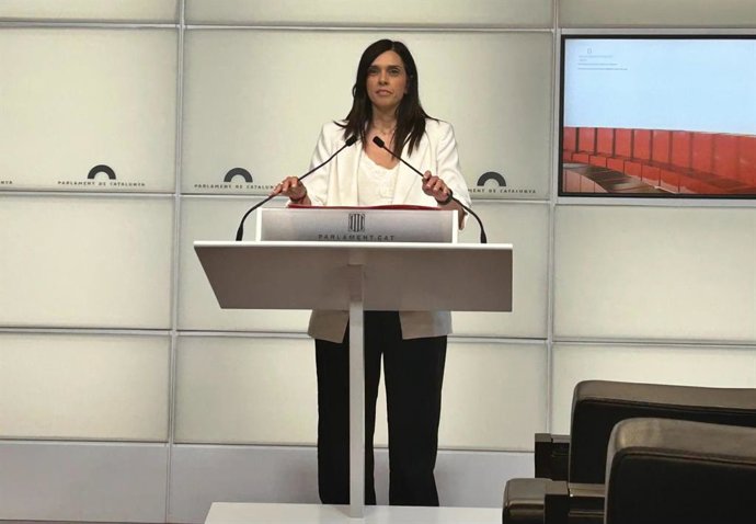 La portaveu del PSC-Units al Parlament, Elena Díaz