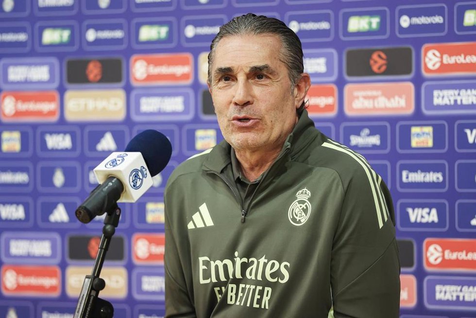 Sergio Scariolo durante el Media Day del Rea Madrid para la Final Four de la Euroliga 25-26