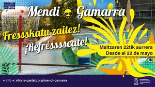 Gasteizko Mendizorrotza eta Gamarrako kirolguneek ostiralean hasiko dute udako denboraldia