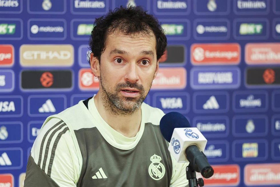 El jugador del Real Madrid de baloncesto Sergio Llull en el Media Day previo a la Final Four de la Eurolgia 2026