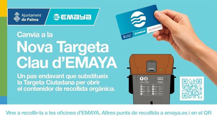 Emaya lanza la nueva Tarjeta Llave para utilizar los contenedores de materia orgánica