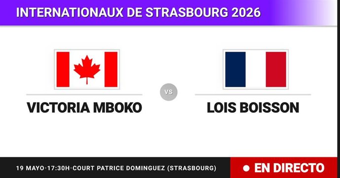 Victoria Mboko - Lois Boisson: resumen y estadísticas del partido de Octavos de final de Internationaux de Strasbourg