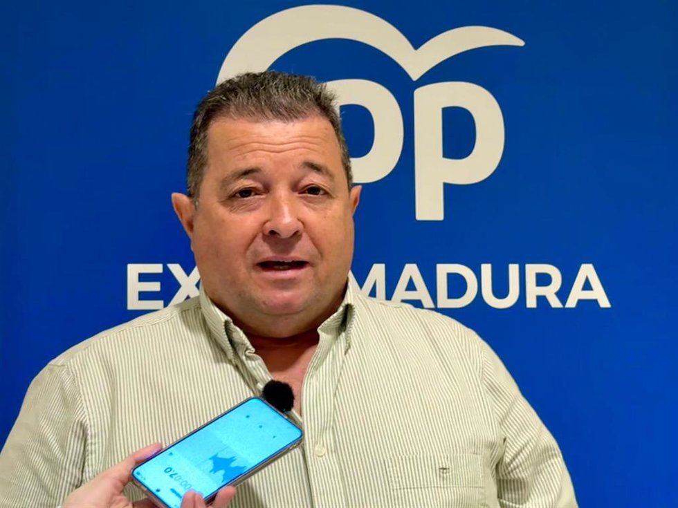 El secretario general del PP en la provincia de Badajoz, Juan Antonio Barrios