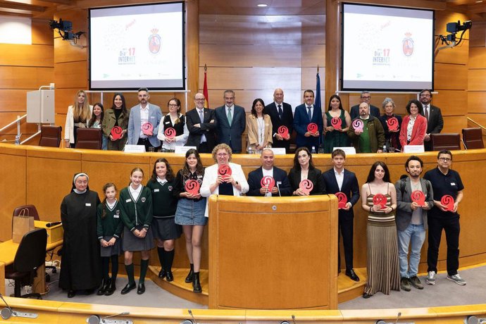 Premiados en la Gala de los Premios de Internet, Senado.
