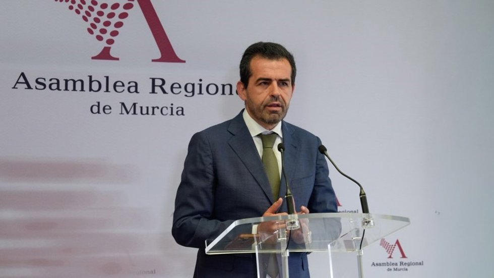 El portavoz de Vox en la Asamblea Regional de Murcia, Rubén Martínez Alpañez