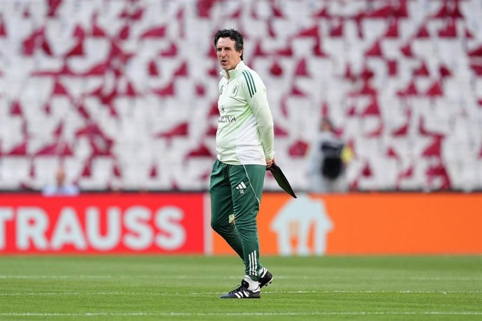 El entrenador español Unai Emery en el estadio de la final.