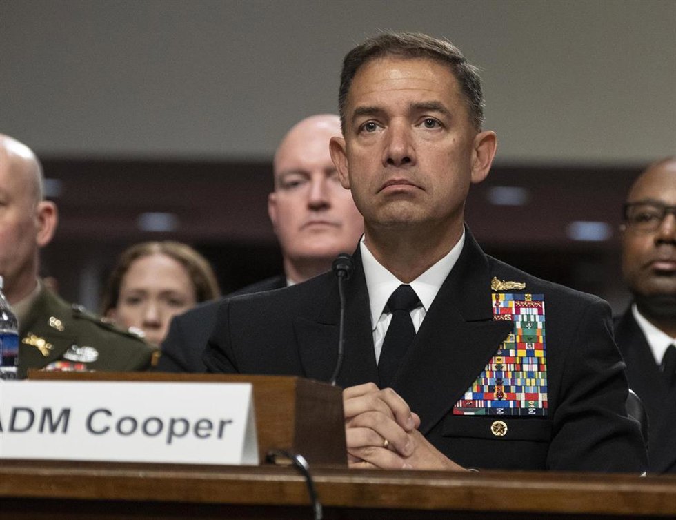 El jefe del Mando Central del Ejécito de Estados Unidos, el almirante Brad Cooper