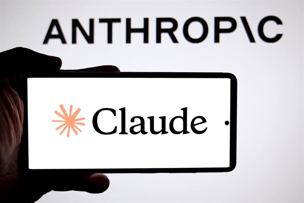 May 6, 2026, India: In this photo illustration, a Claude mythos logo is seen displayed on a smartphone with an Anthropic logo in the background.