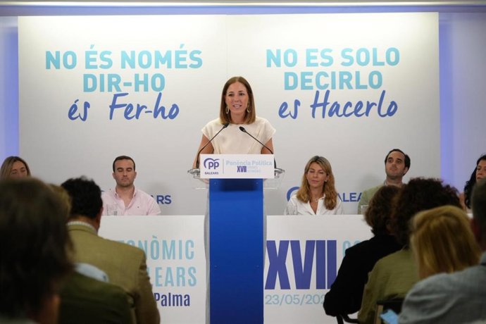 La coordinadora de la ponencia política del PP balear, Antònia Roca.
