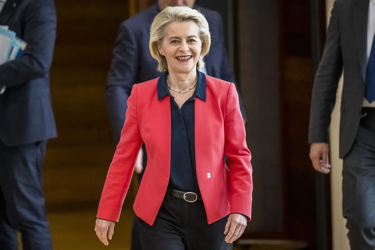 La presidenta de la Comisión Europea, Ursula von der Leyen