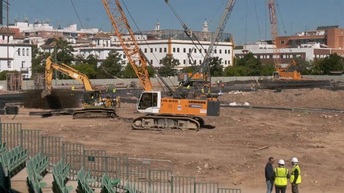 Obras en el Estadio Benito Villamarín