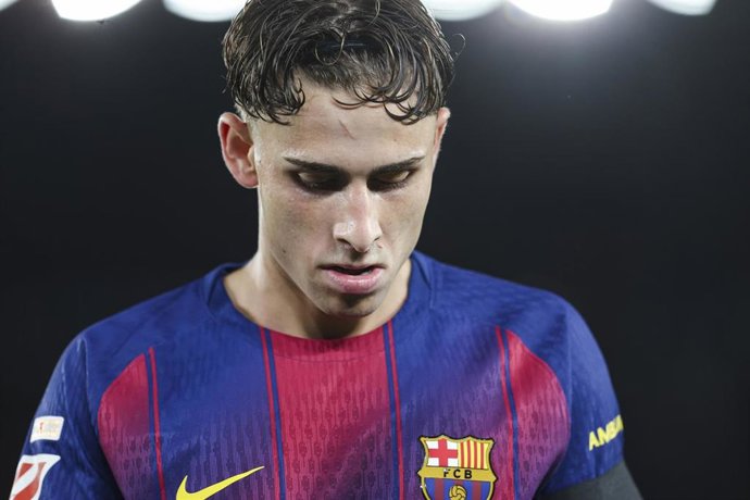 Fermín López con el FC Barcelona