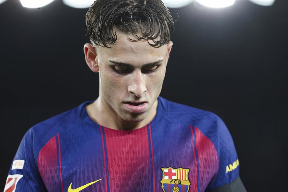 Fermín López con el FC Barcelona