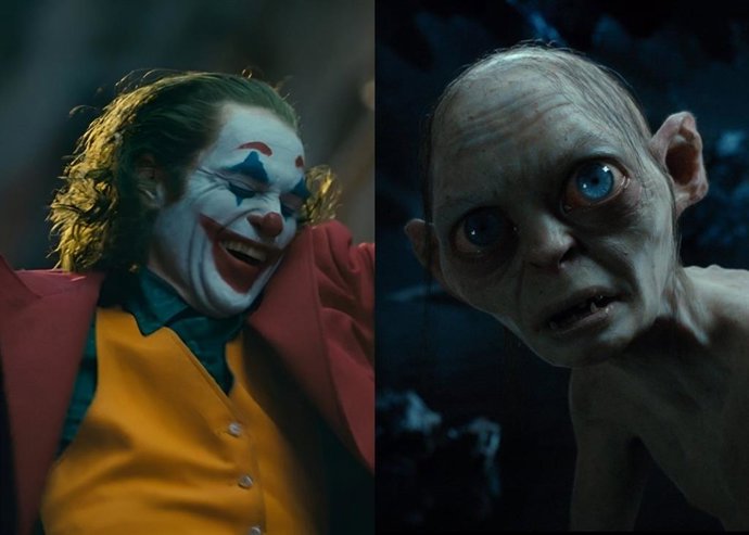 El Joker de Joaquín Phoenix y Gollum de El Señor de los Anillos