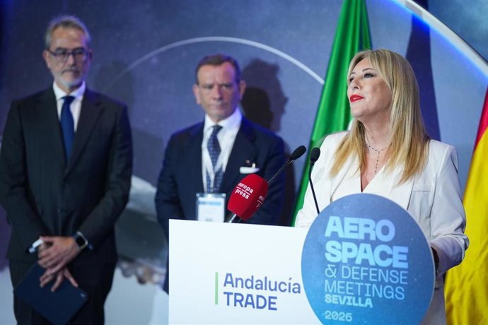 La consejera de Economía, Hacienda, Fondos Europeos y Diálogo Social, y portavoz del Gobierno andaluz en funciones, Carolina España, este miércoles en Sevilla