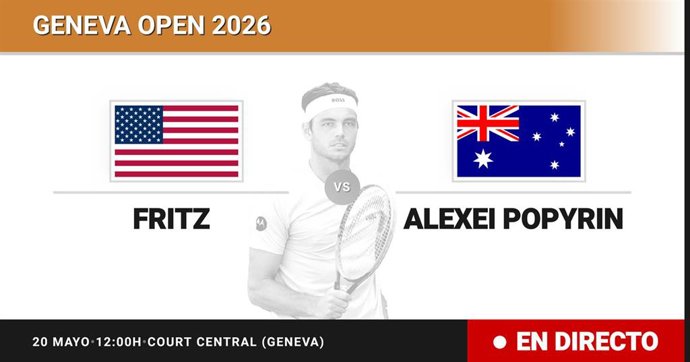 Taylor Fritz - Alexei Popyrin: resumen y estadísticas del partido de Octavos de final de Geneva Open