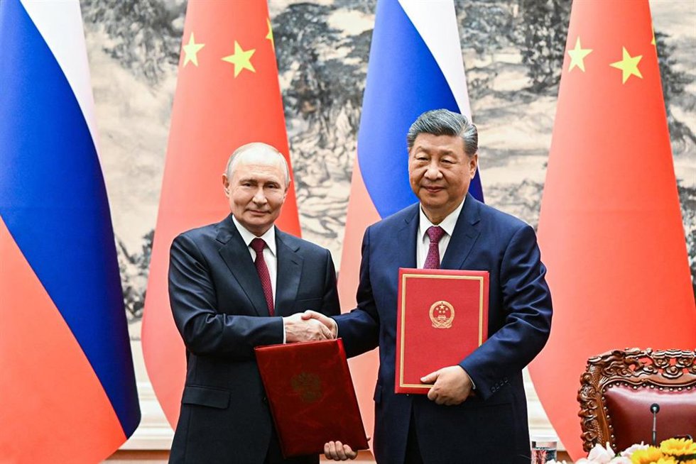 Los presidentes de Rusia y China, Vladimir Putin, y Xi Jinping, durante una visita del mandatario ruso a Pekín.