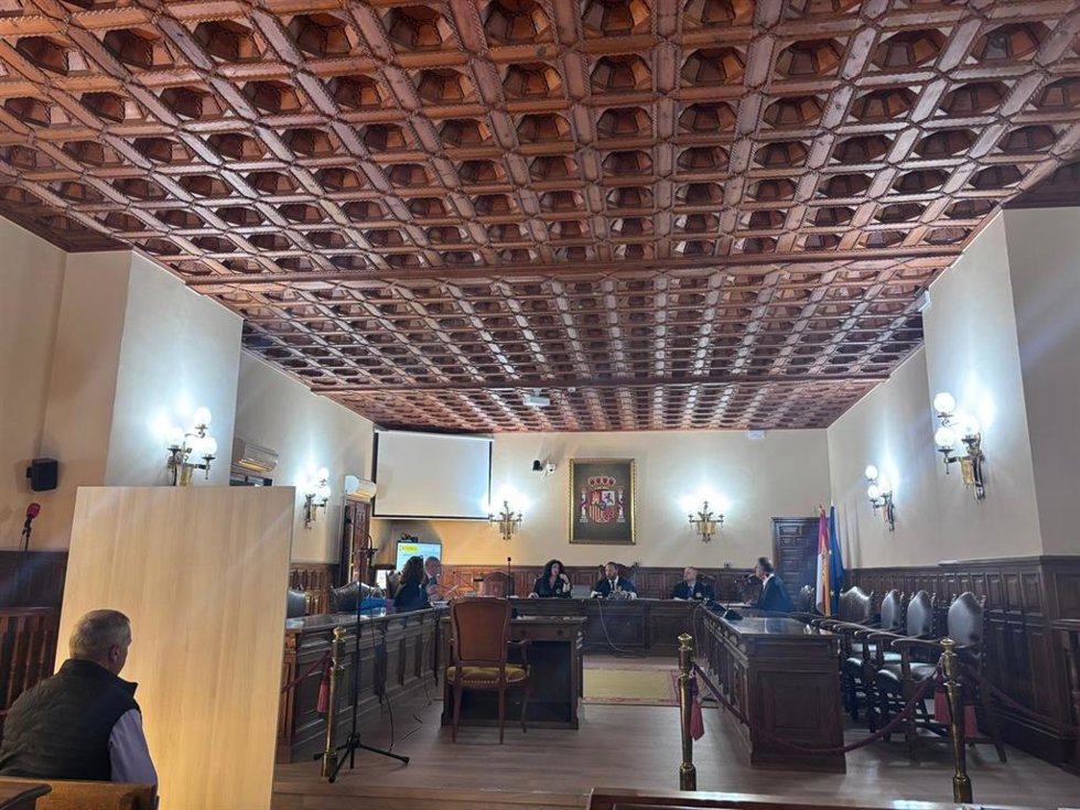 Sala de la Audiencia Provincial de Cuenca durante el juicio.