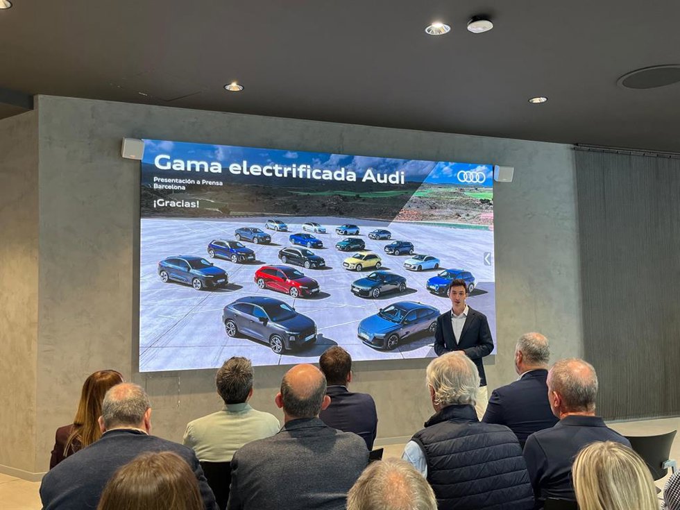 Rueda de prensa de Audi en Barcelona con su Product Manager Marc García