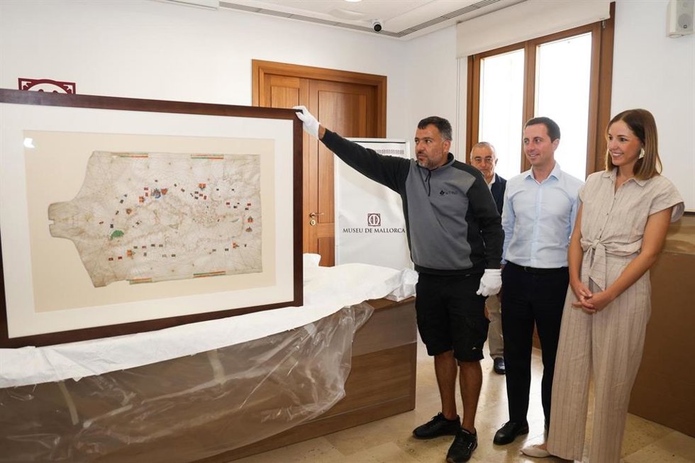Recepción de la carta portulana en el Museo de Mallorca