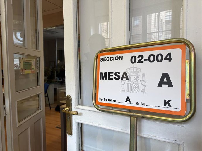 Archivo - Mesa electoral, elecciones 