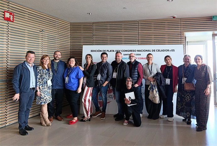 Grupo de celadores en el 25 Congreso Nacional celebrado la semana pasada en Santander.