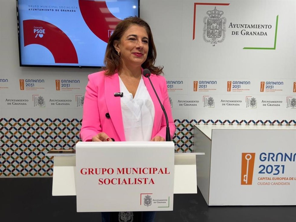 La portavoz del grupo municipal del PSOE de Granada, Raquel Ruz.