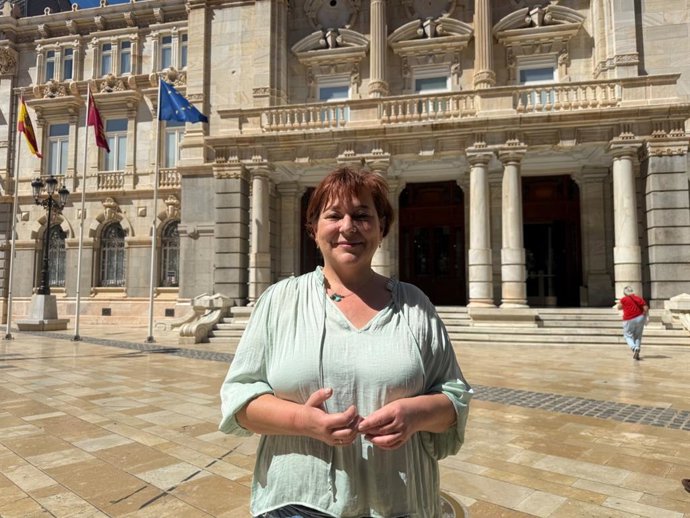 La portavoz de Podemos en Cartagena, Leli García