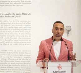 David Gimilio durante la presentación en el Museo de la Ciudad de València de la exposición sobre José Vergara.