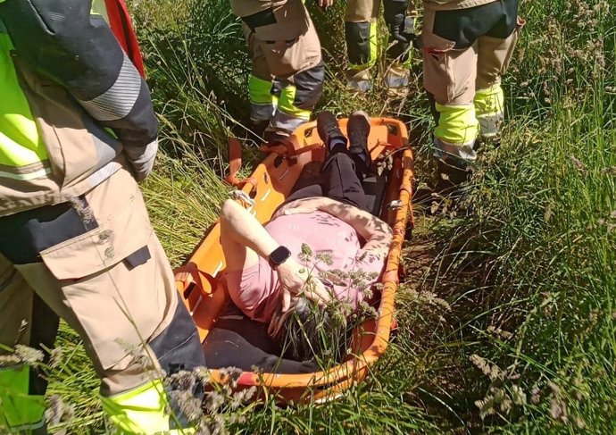 Rescatado un senderista con una lesión de tobillo en Oriñón
