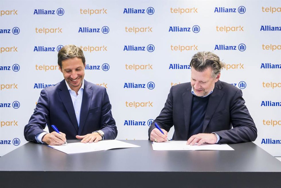Veit Stutz, CEO Allianz Seguros y Pedro Agapito, CEO de Telpark