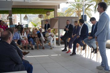 El CEO de Meliá, Gabriel Escarrer, en el acto de inauguración del paseo