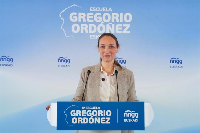 Archivo - La presidenta del PP de Guipúzcoa, Muriel Larrea