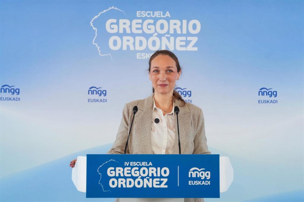 Archivo - La presidenta del PP de Guipúzcoa, Muriel Larrea