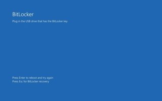 Pantalla de BitLocker