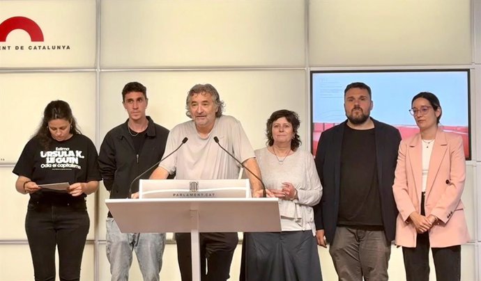 Els membres de la Global Sumud Flotilla al Parlament