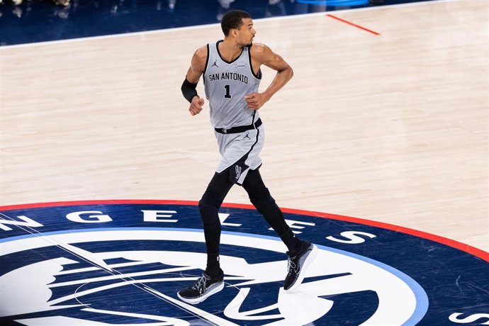 Archivo - Victor Wembanyama durante un partido de los San Antonio Spurs